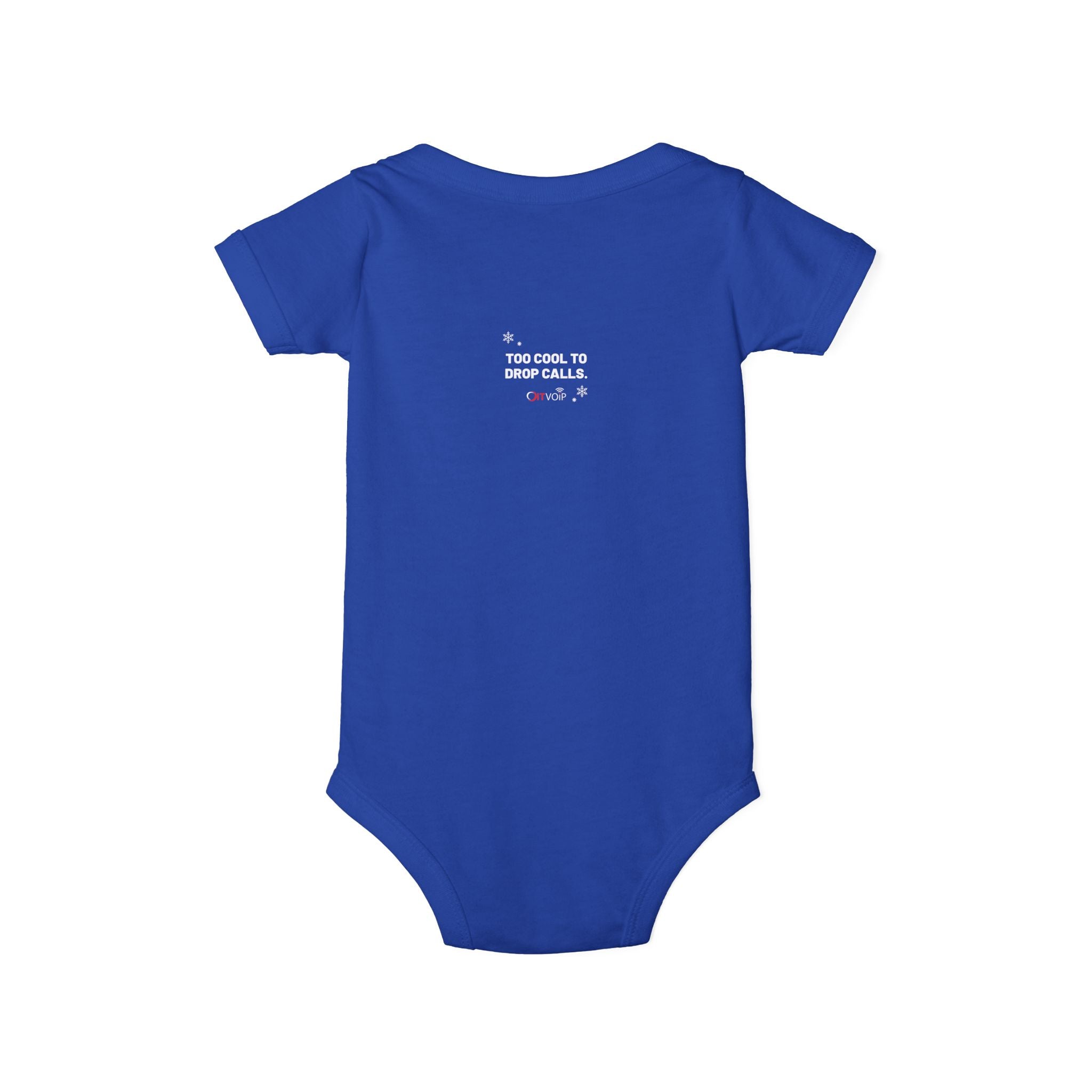 Too Cool to Drop Calls — Cloudie Infant Holiday One-Piece