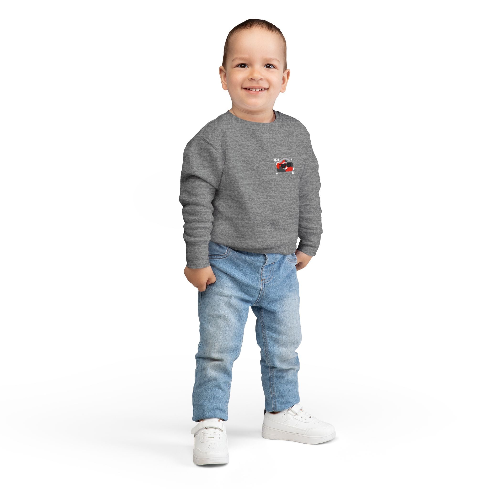 Too Cool to Drop Calls — Cloudie Toddler Holiday Sweatshirt