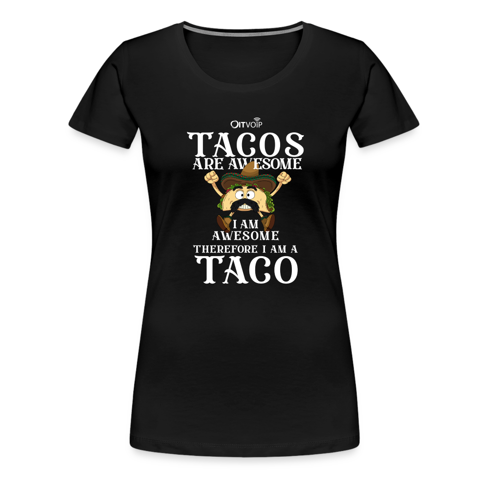 Tacos are Awesome Women's Tee - black