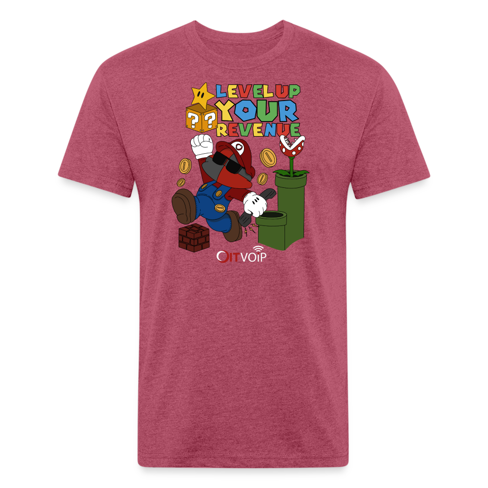 Super Cloudio Tee - Men's - heather burgundy