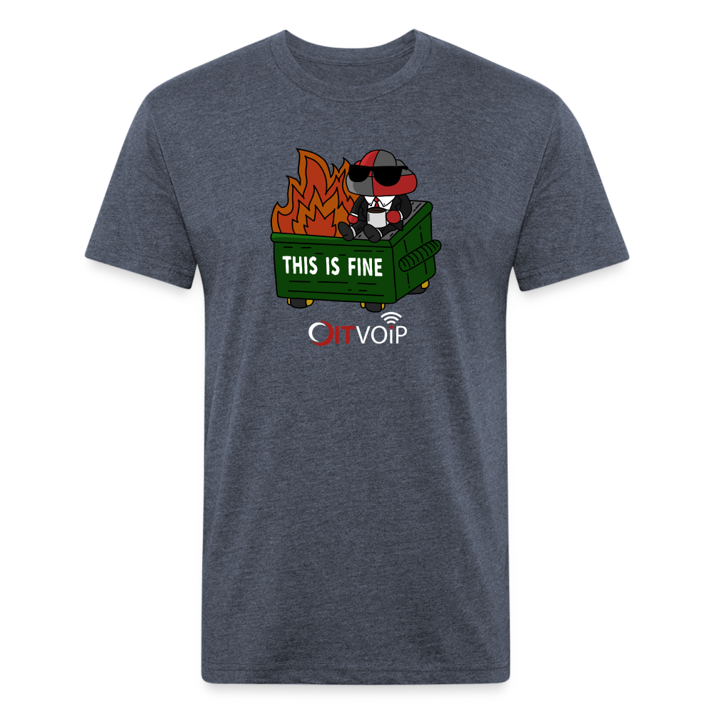 Dumpster Fire Tee - Men's - heather navy