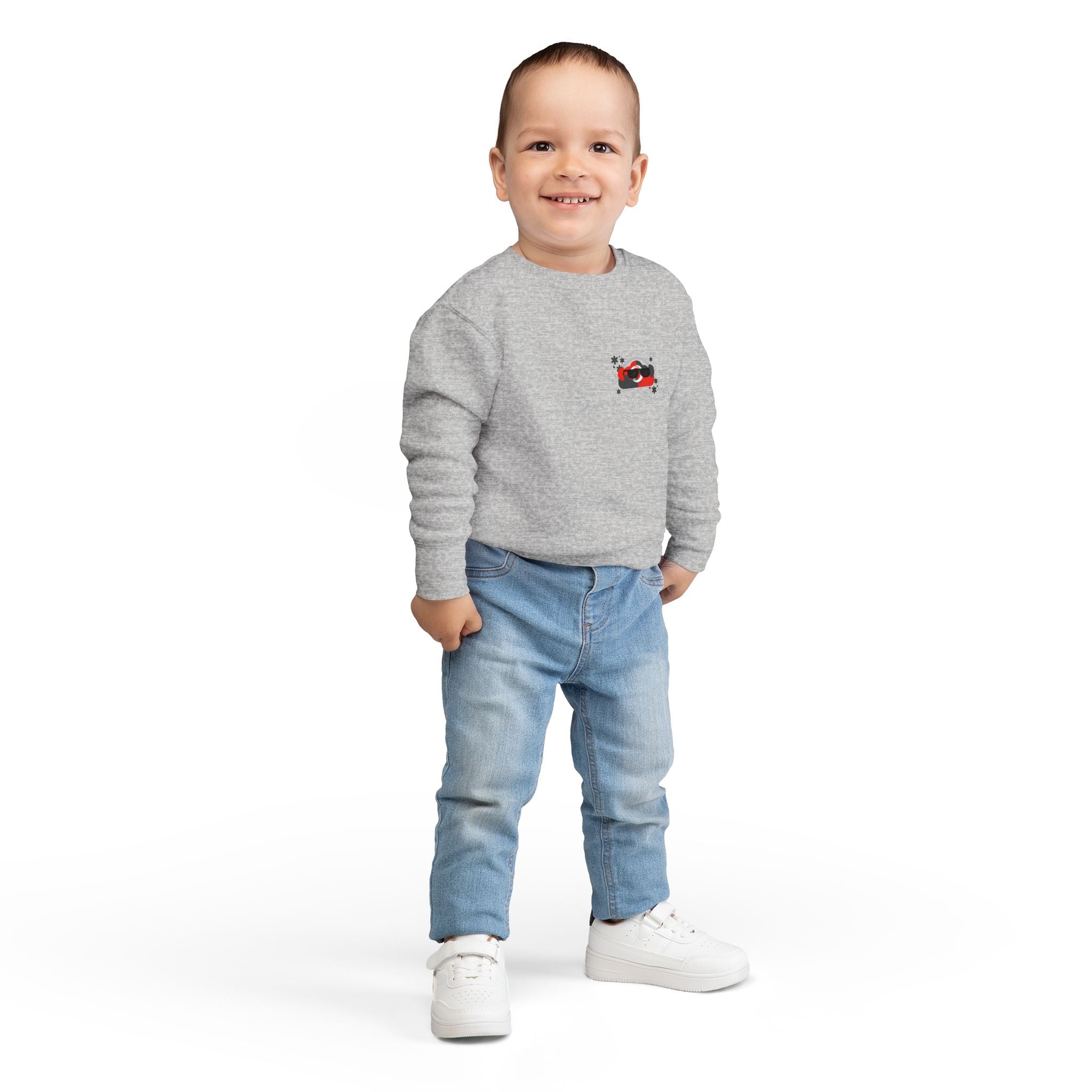 Too Cool to Drop Calls — Cloudie Toddler Holiday Sweatshirt