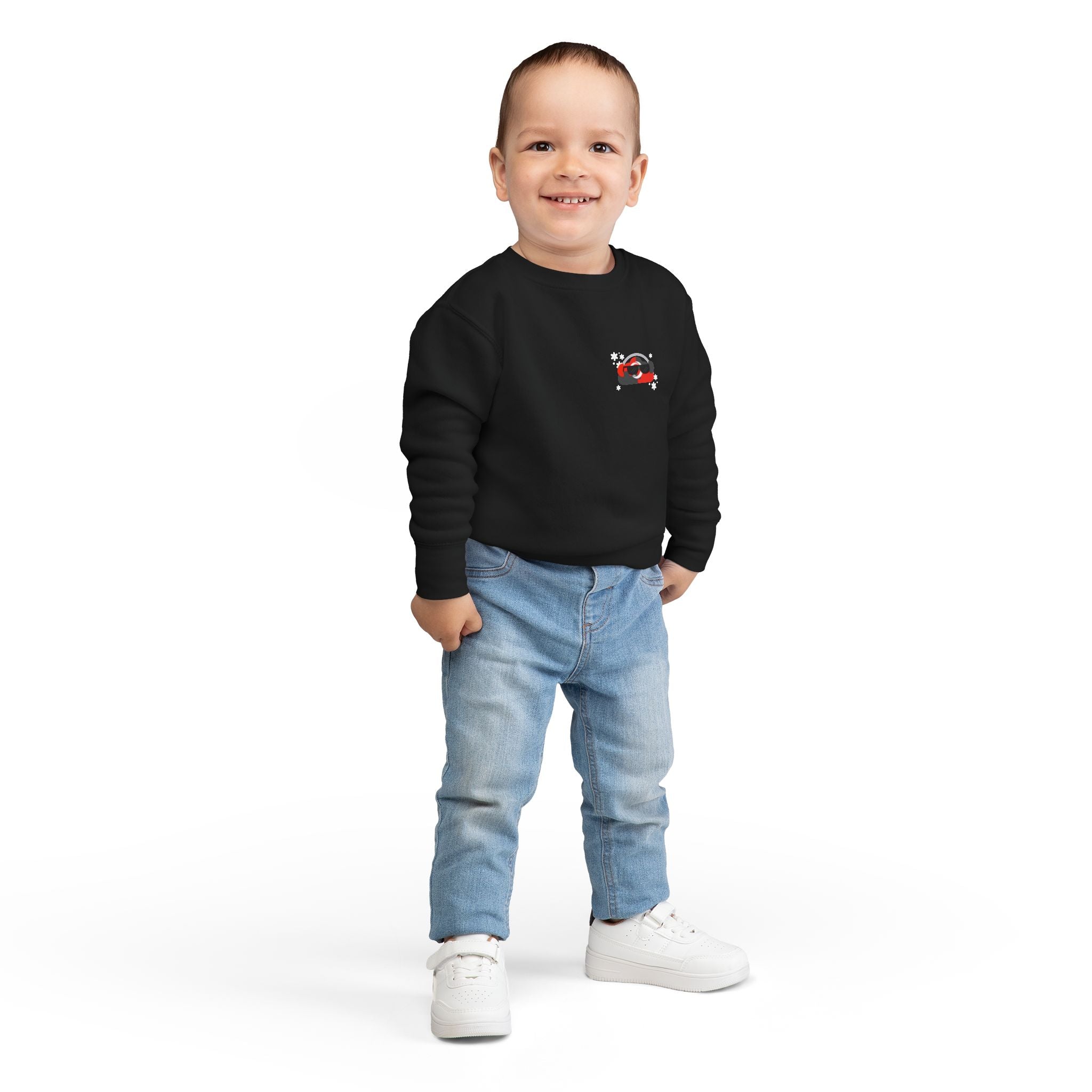Too Cool to Drop Calls — Cloudie Toddler Holiday Sweatshirt