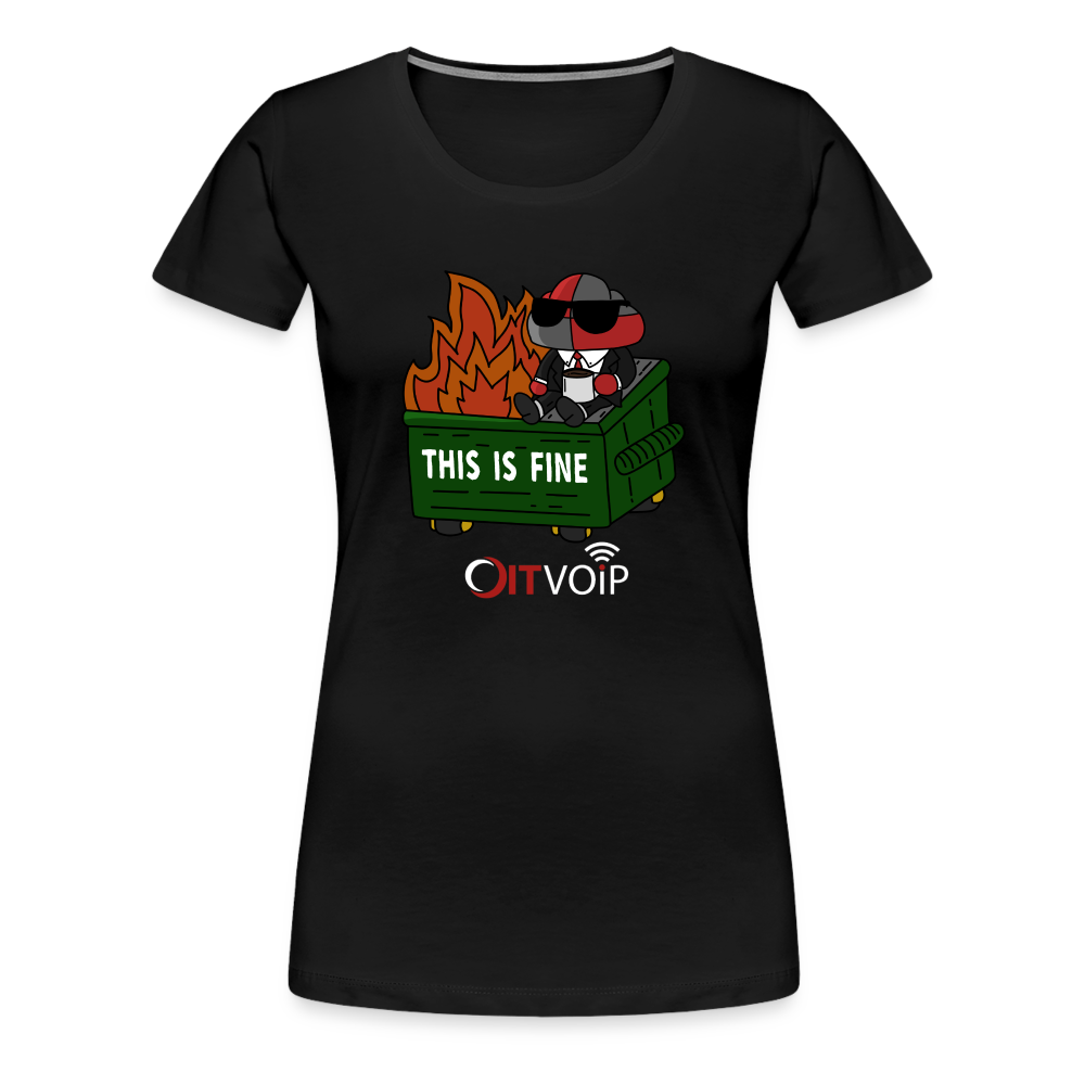 Dumpster Fire - Women's Tee - black