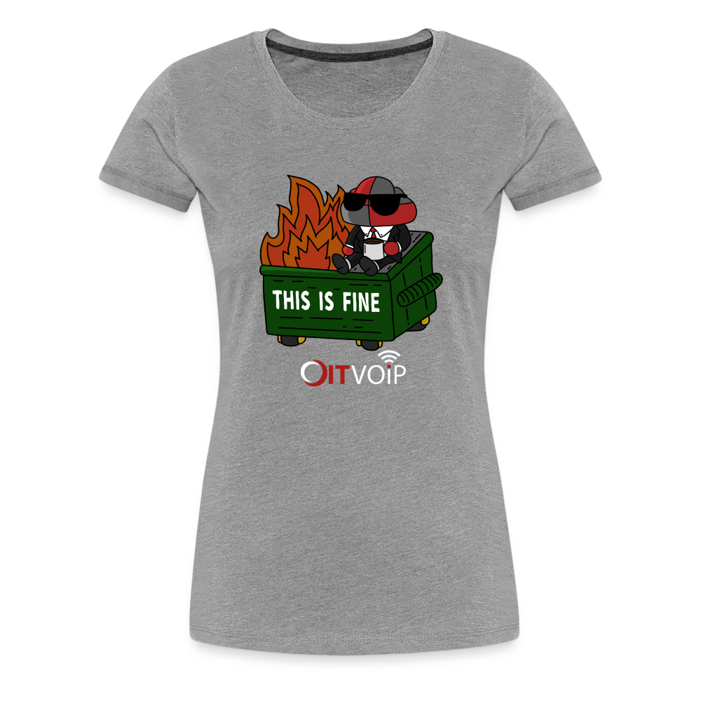 Dumpster Fire - Women's Tee - heather gray