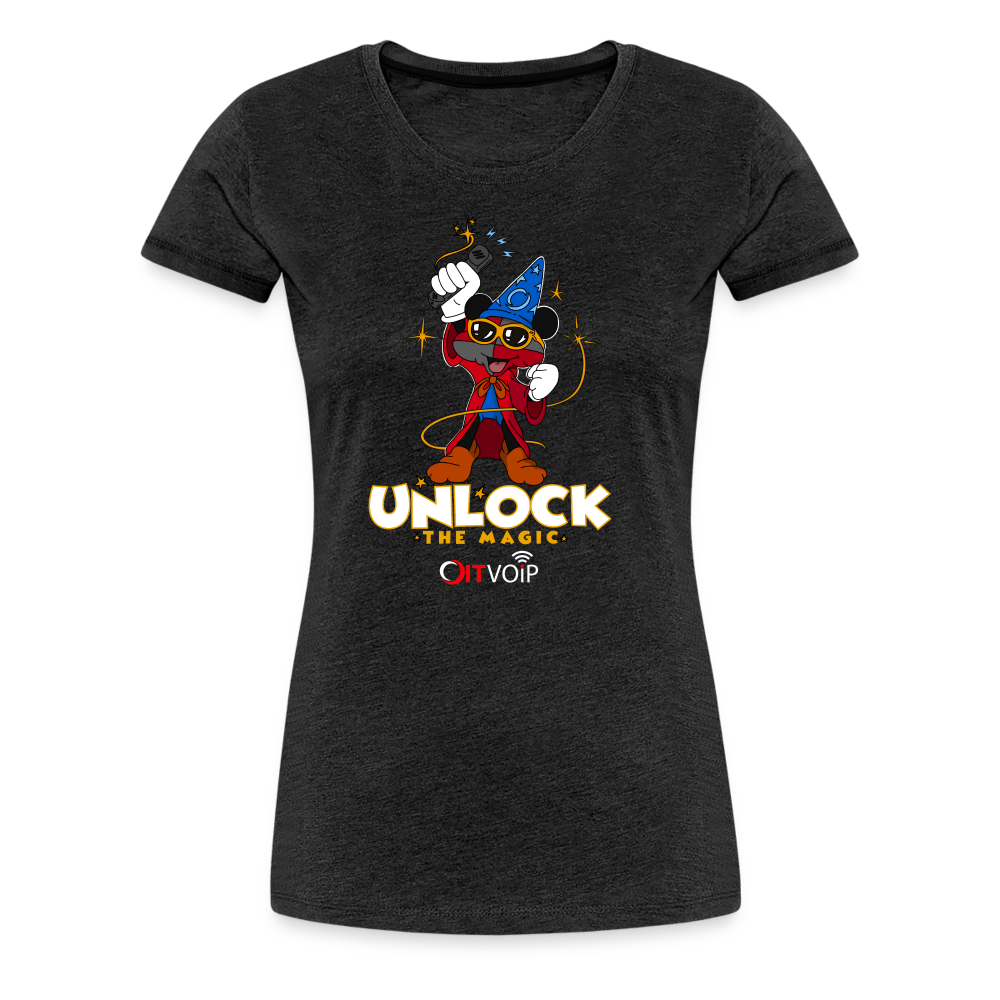 Unlock The Magic Tee - Women's - charcoal grey